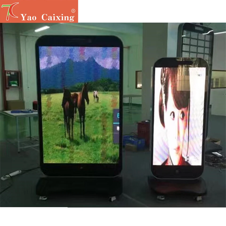 Customized outdoor waterproof advertising display advertising machine,P4/P5/P6 Column type color waterproof display screen