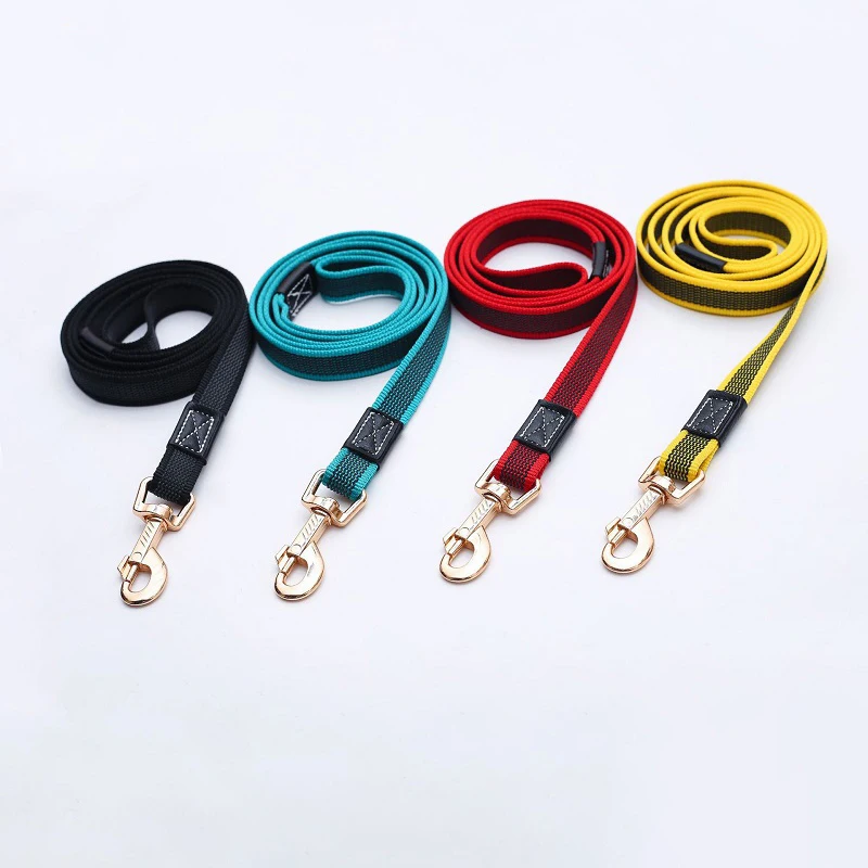 2m 3m 5m long Dog Leash Pet Lead Non-Slip Rubber Nylon Training Walking Rope work Dog Leashes For Small Medium Large big Dogs