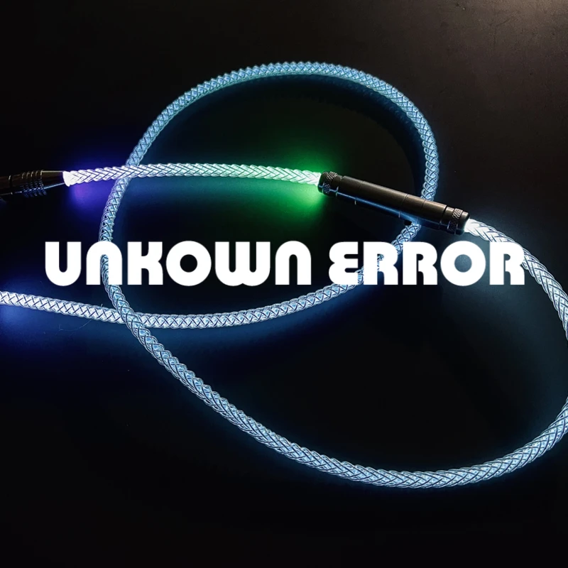 

UNKOWN ERROE RGB Cable Handmade Customized Keyboard Data Cable Typec Aviation Plug-in Line Colorful Slow Flashing Light Cable