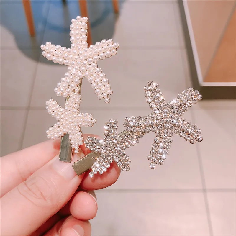 

fashion flower Rhinestone zircon Hair Barrette Hair Clip Hairpin Girl Shining Crystal Hair Accessories Women Headdress Wholesale