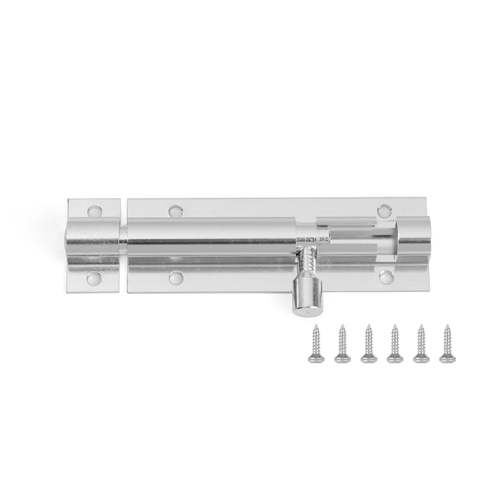 Verrou de porte en alliage d'aluminium, noir, argent, quincaillerie pour la maison, sécurité de port