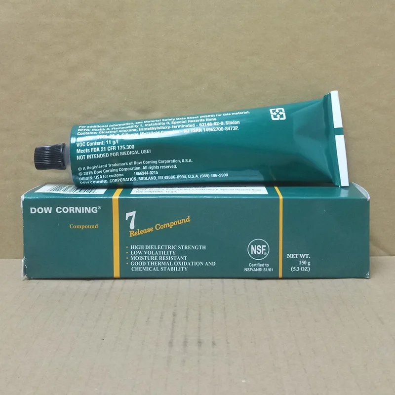 

1pcs Dow Corning DC7 Release Agent DOW CORNING Low Consistency Anti-oxidation and Water-resistant Silicone Grease 150G