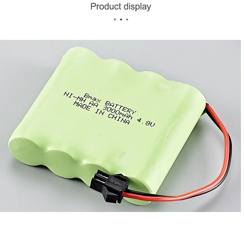 Aggiornamento 4.8v 3000mAh ni-mh batteria ricaricabile + caricatore 5 in1 per giocattoli elettrici RC auto barca nave serbatoio robot pistole strumento di illuminazione