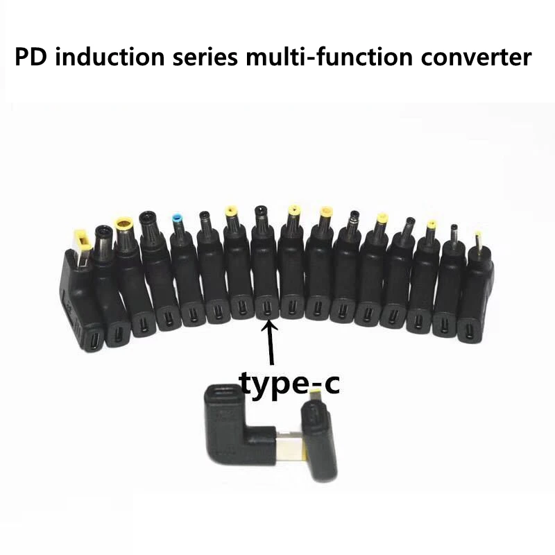 USB Type c to DC PD Power Charging Connector (5.5x2.5, 5.5x2.1,4.5x3.0, 7.4x5.0,   3.0x1.1)