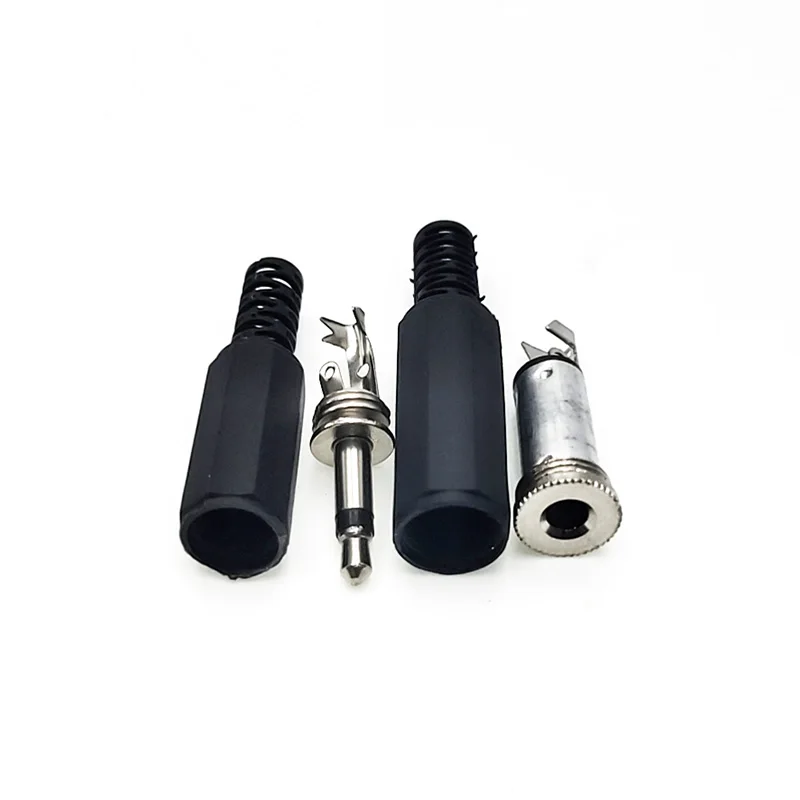 5 Kit 3.5mm male headphone repair headphone audio plug female jack connector single dual channel/stereo connector headphone jack