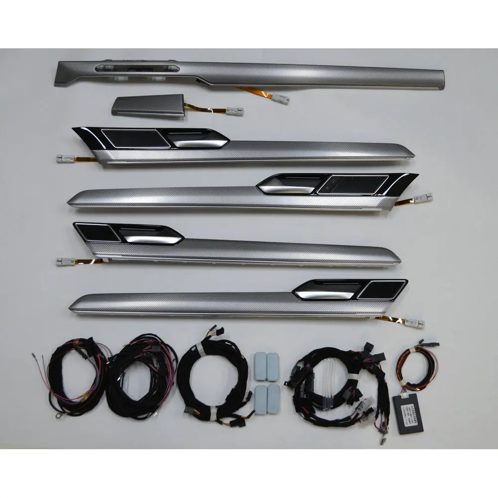 Metallic silver instrument panel four-door multi-color ambient light  interior panel suitable For VW Passat B8 8.5 Arteon