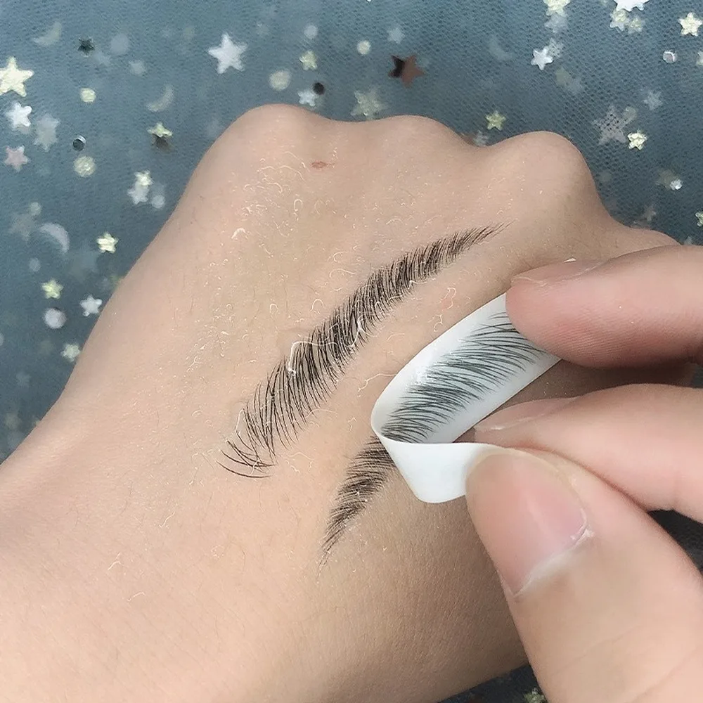 O.TWO.O 3D Simulation Eyebrow Stickers Waterproof Like Brow Hair Makeup Easy To Wear Long Lasting Nutural Brows Tattoo Sticker