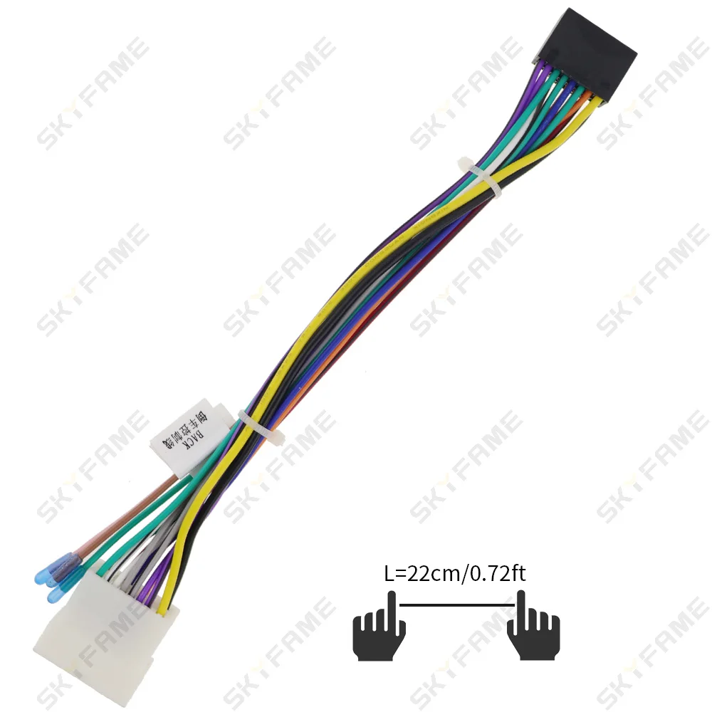 SKYFAME 16Pin سلك ستيريو للسيارة كابل الطاقة لميتسوبيشي كولت بلس جالانت جالان