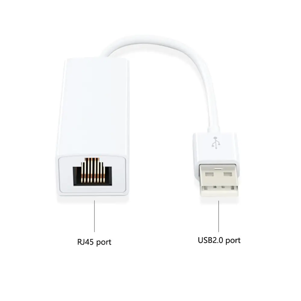 USB Ethernet Adapter USB 2.0 To RJ45 Lan Network Card For XiaoMi Box For Mac OS Tablet LapPC Switch Ethernet USB 100mbs