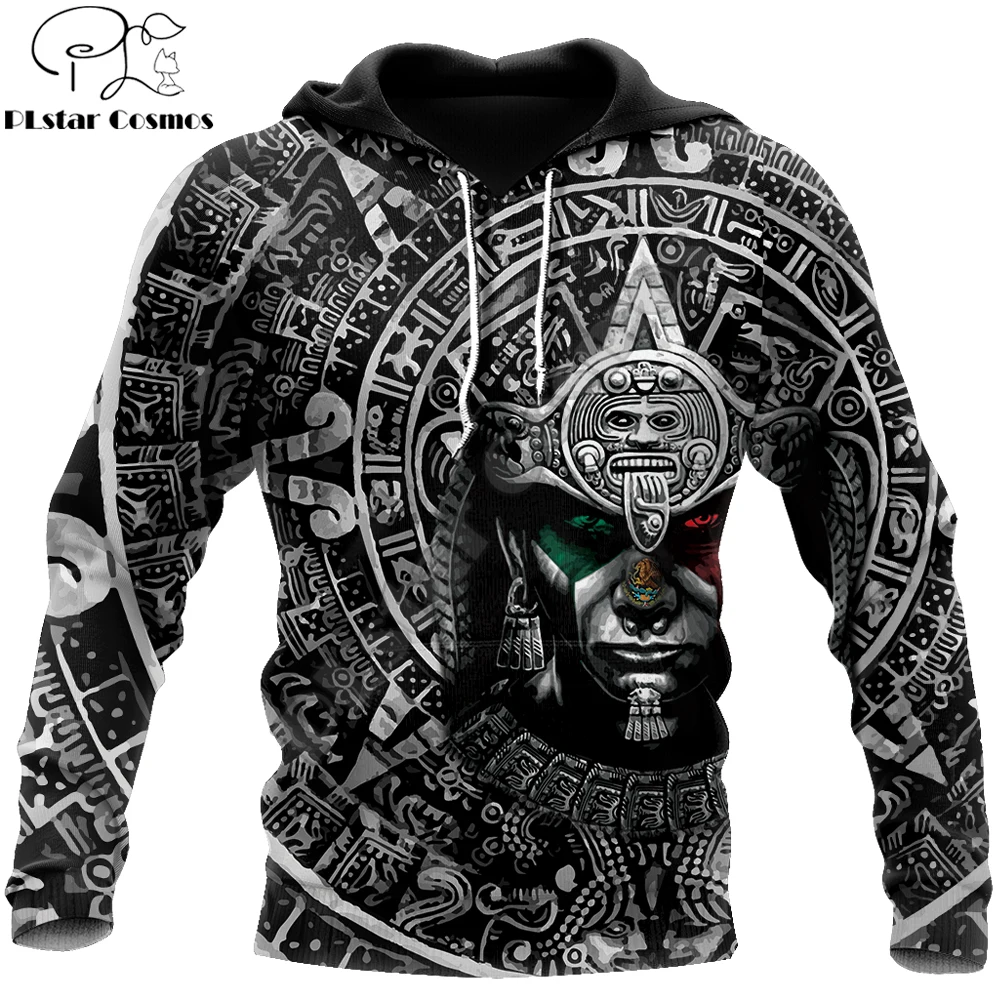 Aztec Warrior Totem 3D All Over Printed Men Hoodies Sweatshirt Unisex Streetwear Zipper Pullover Casual Jacket Tracksuits KJ0189