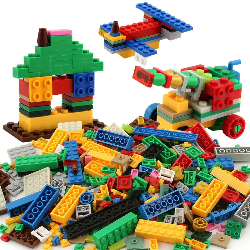 1000Pcs City DIY Creative Building Blocks Bulk Sets Classic Brinquedos Assembly Friends Bricks Educational Toys for Children