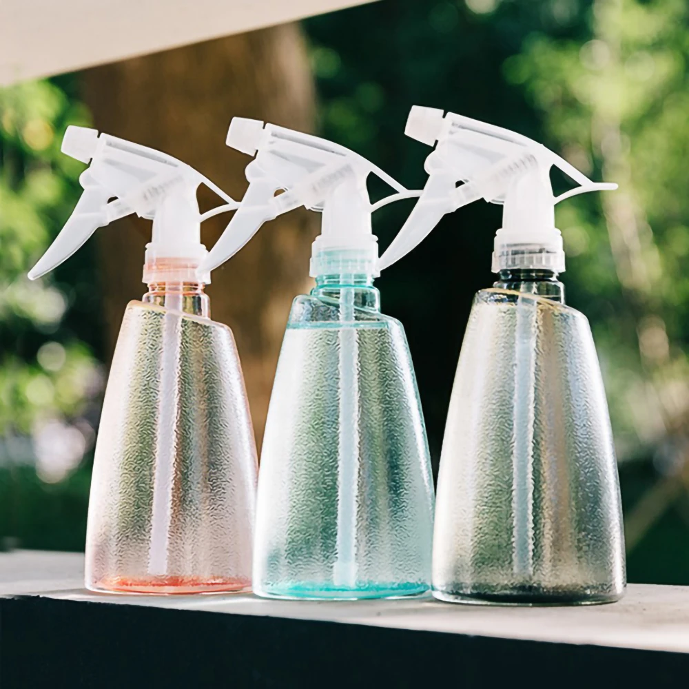 

Hot 500ml Gardening Watering Can Plastic Garden Transparent Spray Bottle Home Office Flower Plant Watering Sprayer High Quality