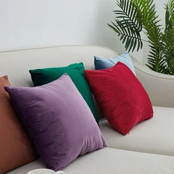 Juste de Coussin en Velours Hollandais de Taille Personnalisée, Taie d'Oreiller Solide pour Document, pour Lit, Canapé, Voiture, Décoration de la Maison, 40/45/50/55/60cm