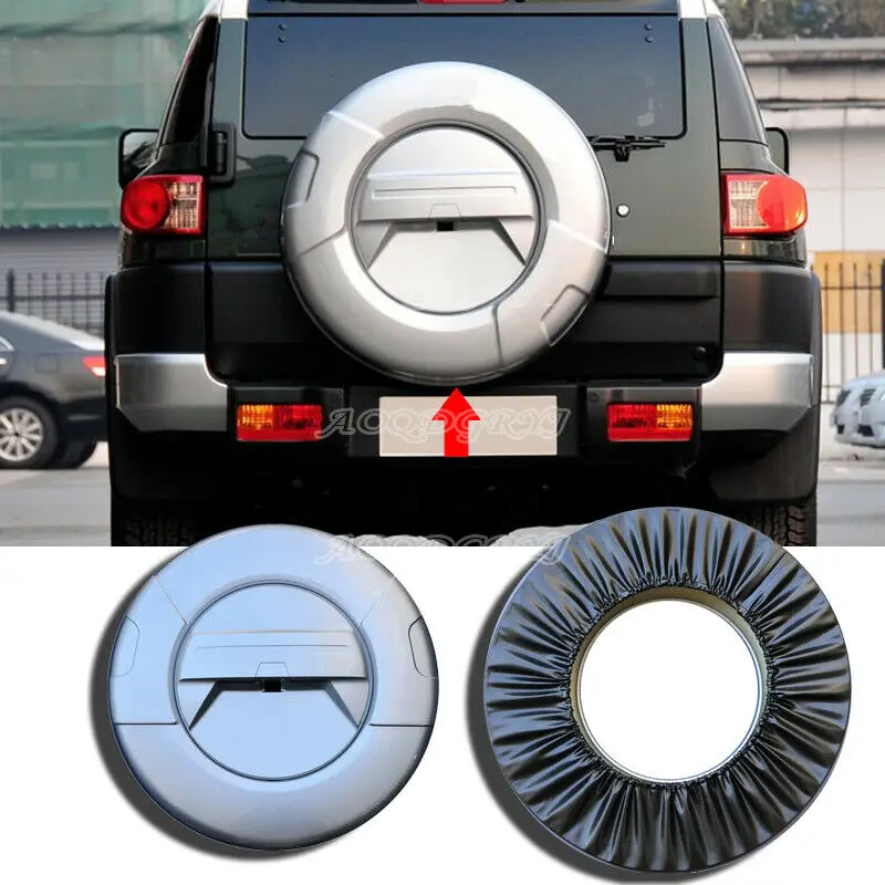 Fits For Toyota FJ Cruiser 2007-2020 ABS Spare Tire Cover Hard Shell Kit Moulding Car Accessories 1PCS