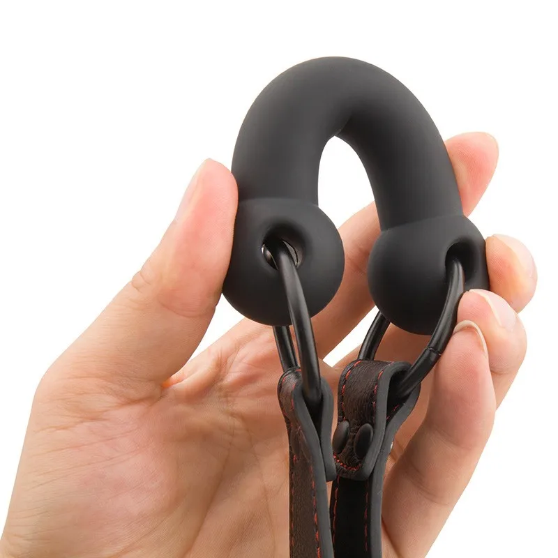 Couple Silicone Cute Solid Dog Bone Ball Gag BDSM Harness Mouth Gag Fetish Bondage Gear Slave  Roleplay Adult Game Soft Sex Toys