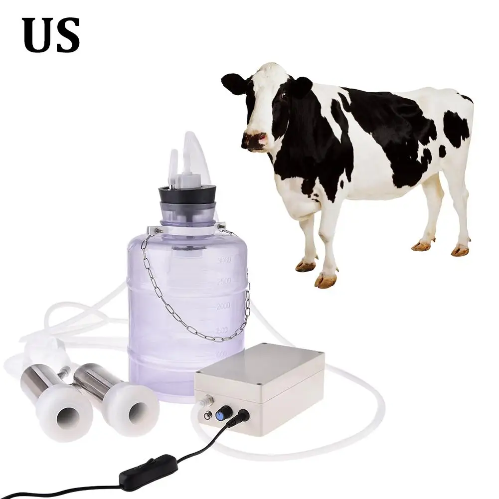 

New Upgraded Electric Breast Pump Cow Milking Machine 3L Household Small Milking Machine Adjustable Suction Milk Tray