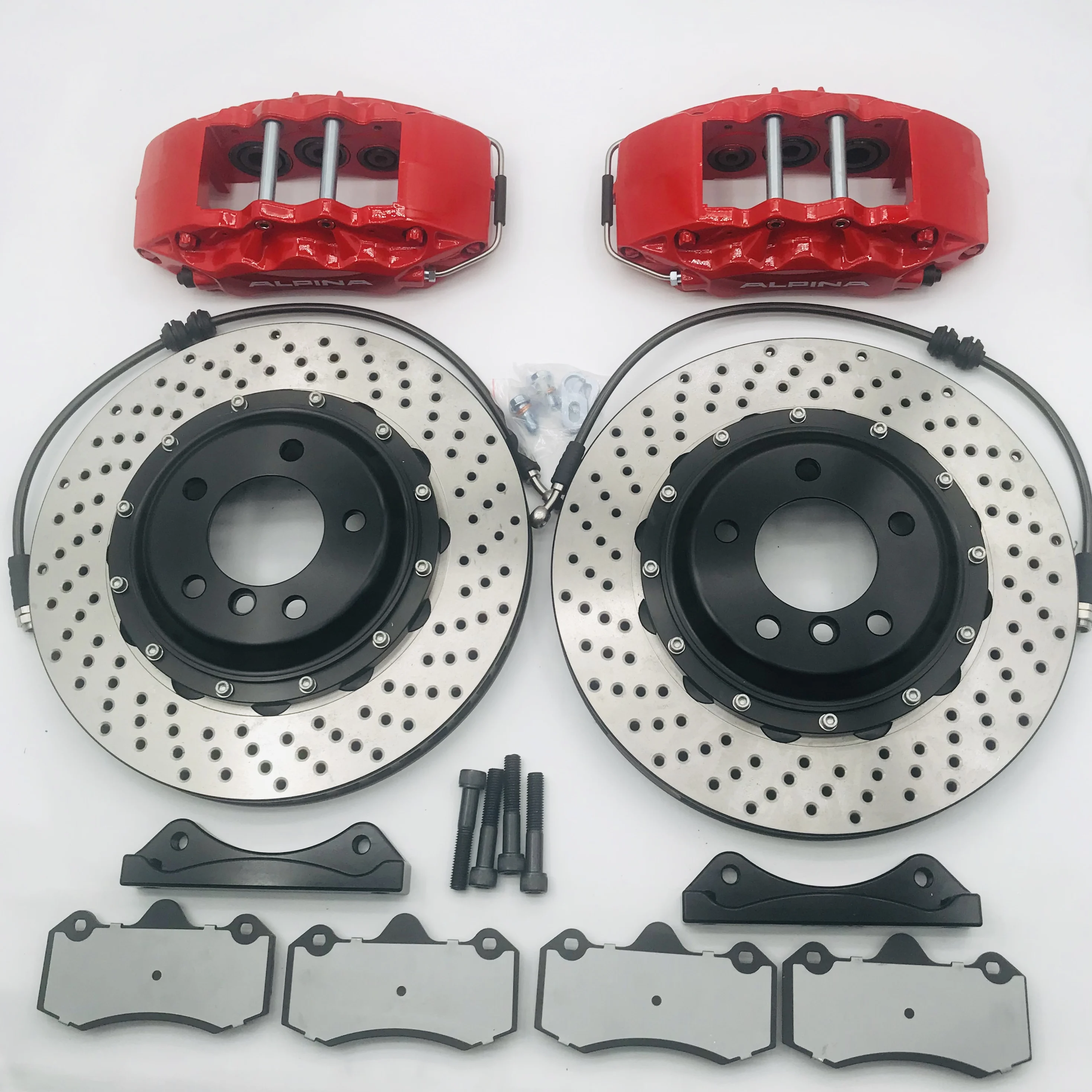 

Premium brake system for 18-inch B M W 335i F30 front wheels with 6 piston calipers 355*32mm drilled disc JK9040 brake kit