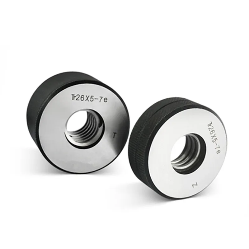 Calibrador de anillo de rosca tipo T Tr12 Tr14 Tr16 Tr18 Tr20 Tr22 Tr24 Tr26 Tr28 Tr30 Tr32 trapezoidal O gage go nogo herramienta de medición