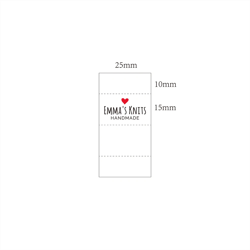 Custom Sewing label,  Logo or Text - fold Tags,  Personalized Brand , Printing Labels, Sew on Label  (MD3089)