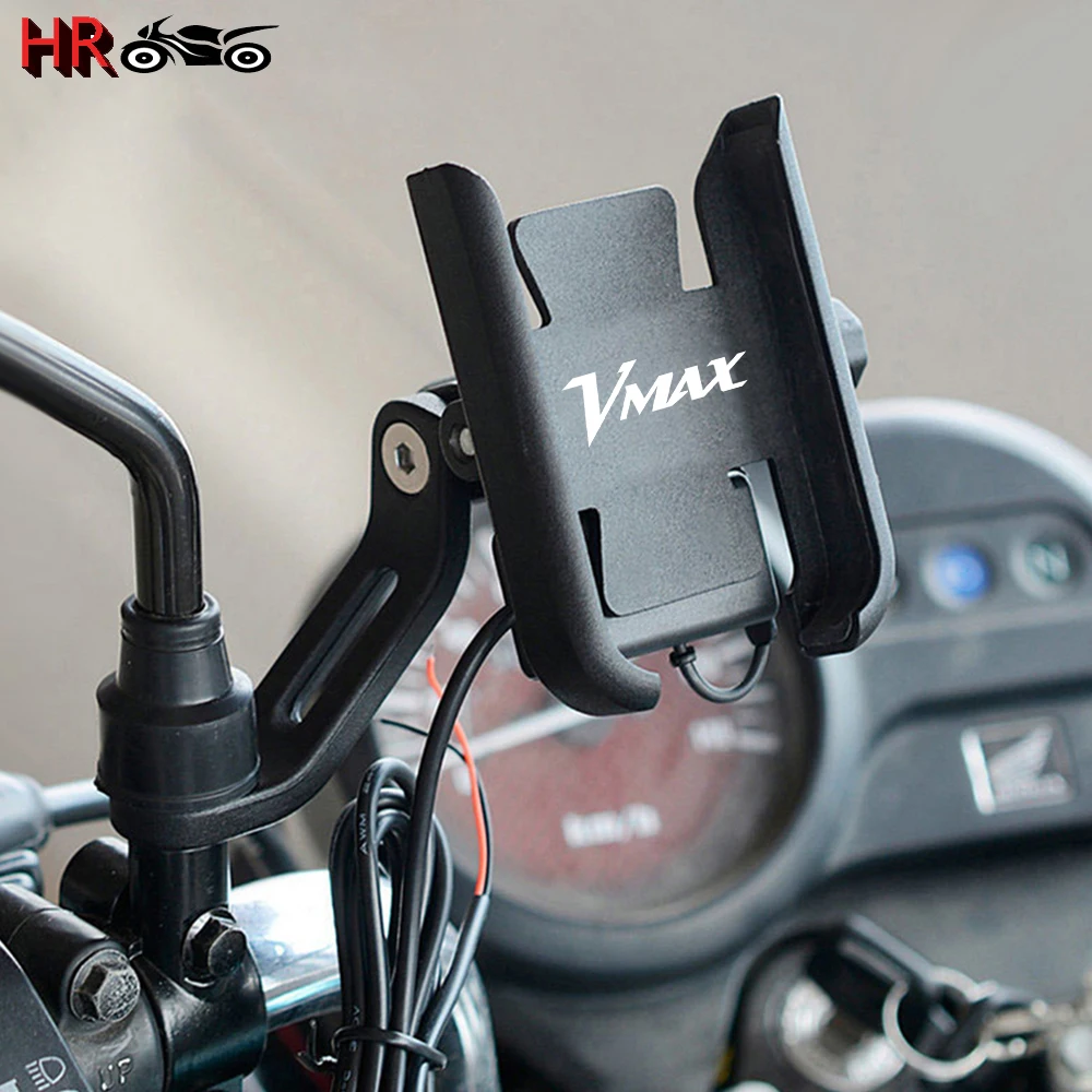 For YAMAHA VMAX V-MAX 1200 1700 2009-2020 Hot Deals Motorcycle CNC Accessories Handlebar Mobile Phone Holder GPS Stand Bracket view 4