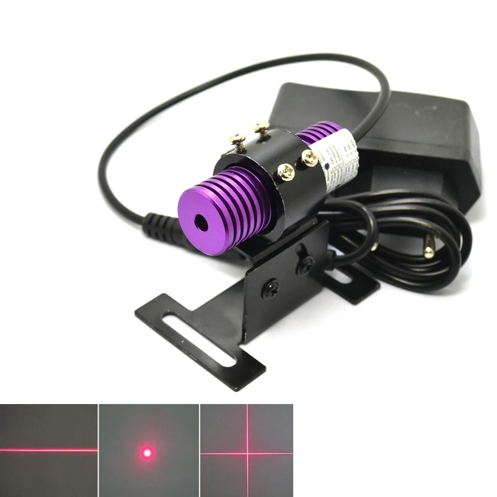 

635nm 300mW 20mm Orange Red Dot/Line/Cross Laser High Light Red Cursor 12VDC DIY