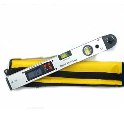 Electronic Digital Protractor Angle Finder Meter 225 degree Dual Spirit Bubble Level Measuring Gauge LCD Blue Backlight Display