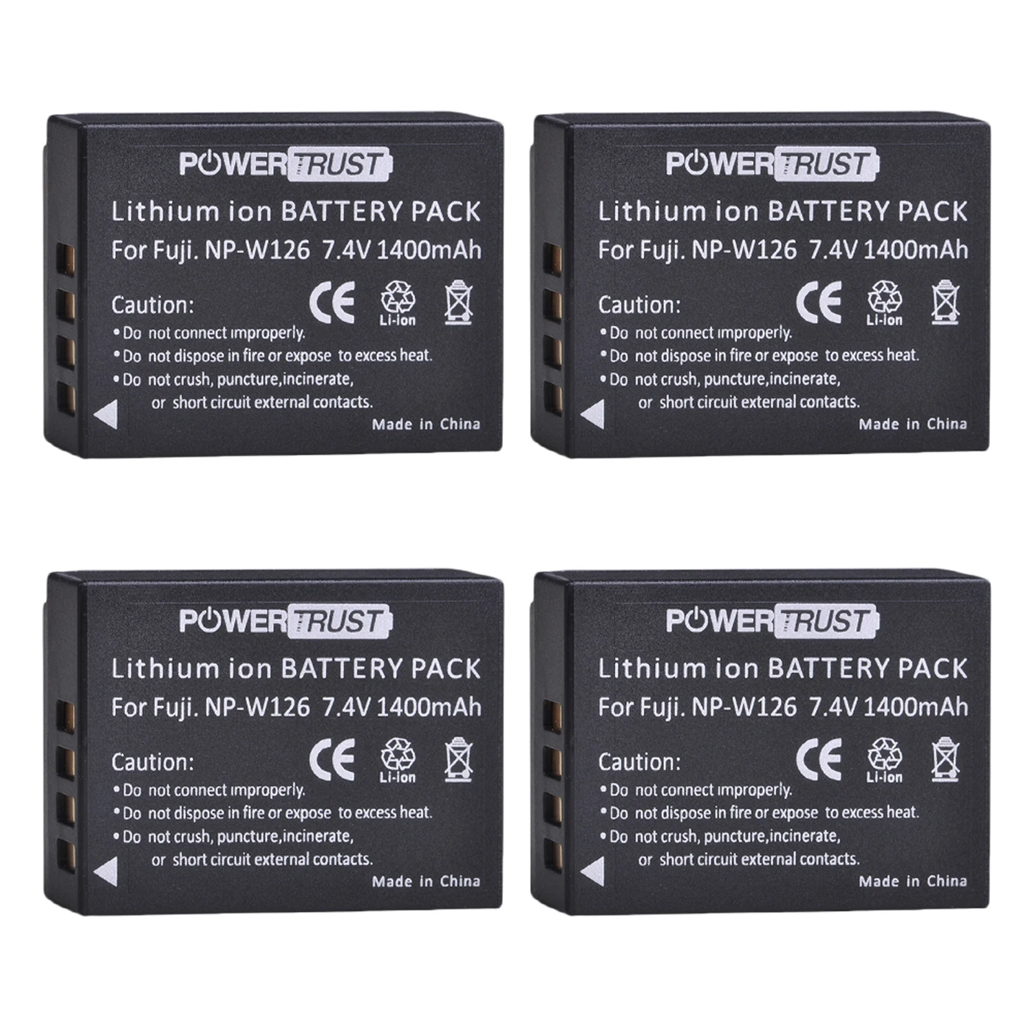 Batería de cámara de NP-W126 de 1400mAh + cargador USB LED para Fujifilm X100F, NP-W126S, X-A1, X-A2, X-A3, X-A5, X-A10, X-E2, X-E2S