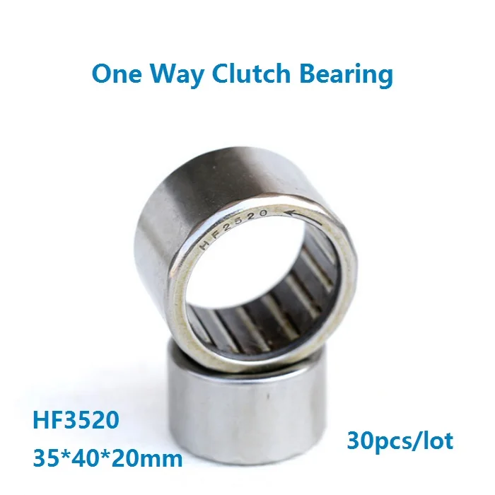 30pcs/lot HF3520  35×40×20mm Single Way Needle Bearing Drawn Cup One Way Clutch Needle Boller Bearing  35*40*20mm