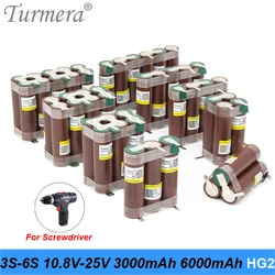 18650.00 HG2 2S 3S 4S 5S 6S 8S 3000mAh 6000mAh 20A 7.4V 12.6V 14.8V 18V 5s 18650 batteria per cacciavite batteria a saldare