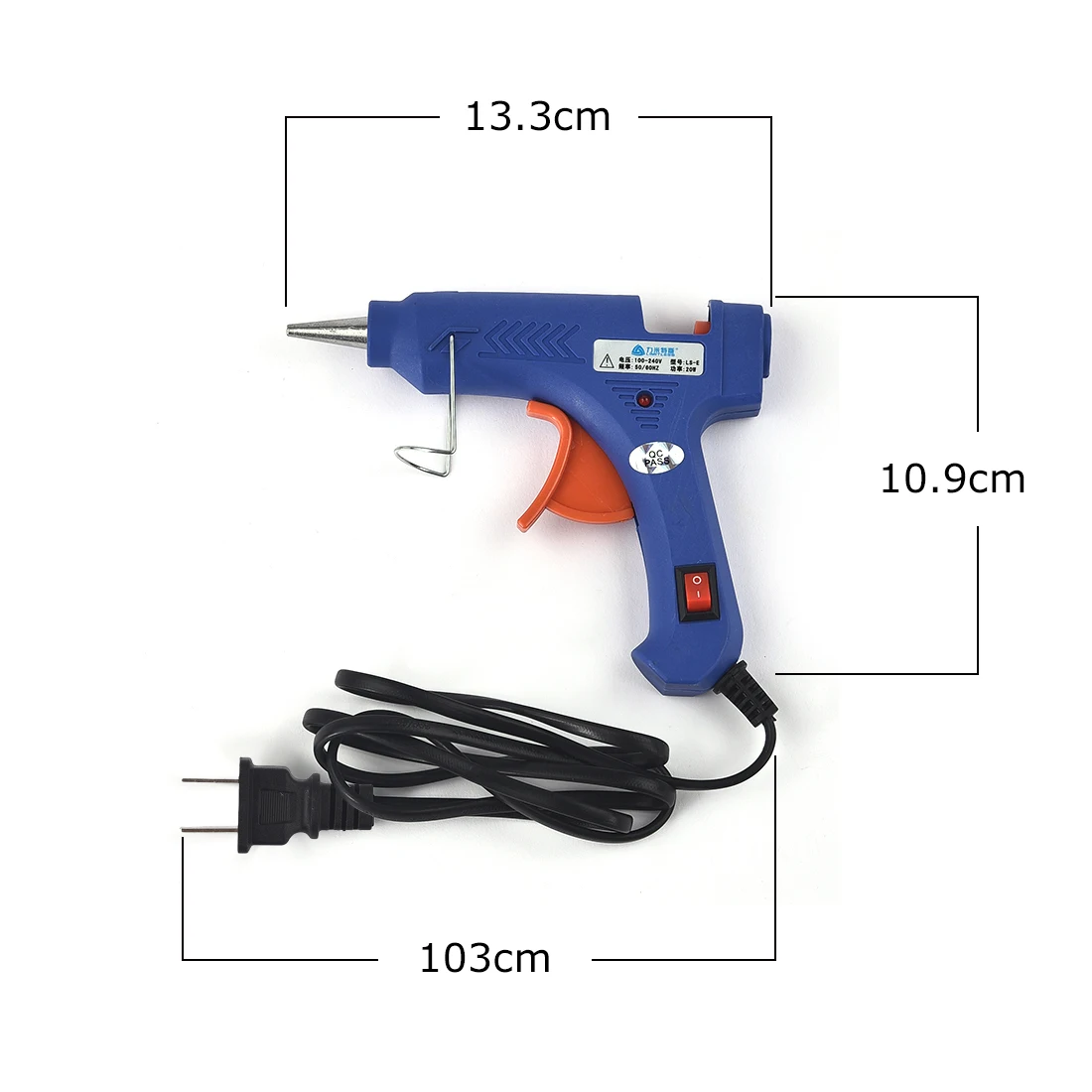 20W Mini Guns Hot Melt Glue 7MM*100MM Glue Sticks Silicone DIY Resin Mold Jewelry Repair Heat Tools