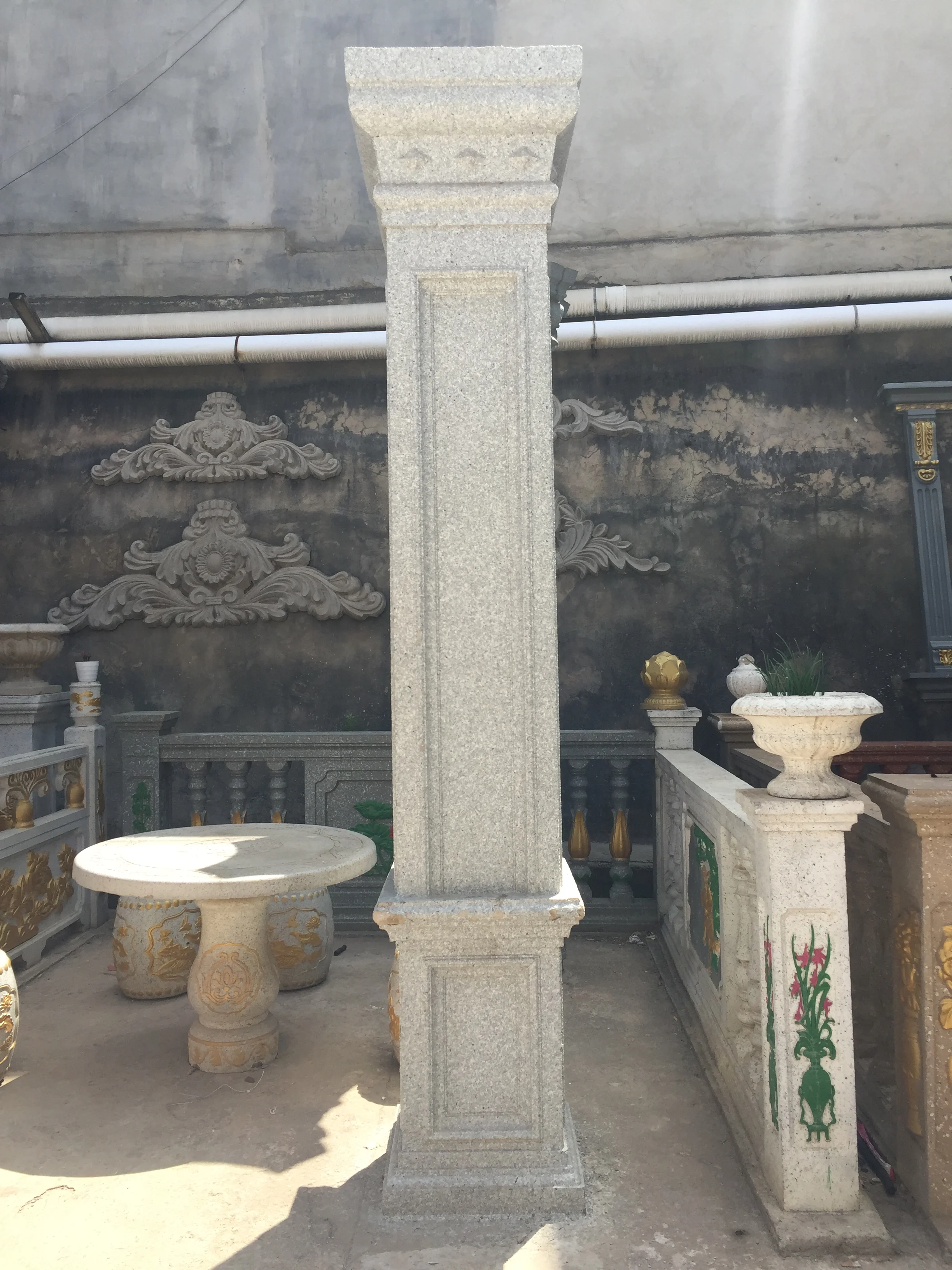 House Garden Decoration Square Roman Column Mold Concrete Pillar mould for Sale