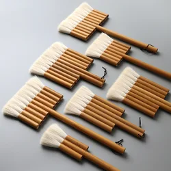 Pinceau simple en bambou avec poils de laine, brosse de peinture, avec pavé, pour document astronomique, art professionnel