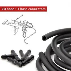 2m 3.5mm Universal Windshield Washer Nozzle Hose Tube Pipe Front Window Headlight Pump Car Parts With Connector T Y Straight