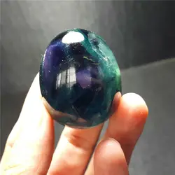 Rare Natural Fluorite Egg Quartz Crystal Point Healing 80g