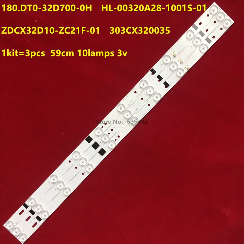 15 PCS LED Backlight strip For H32B3100E CX315DLEDM 303CX320035 180.DT0-32D700-0H HL-00320A28-1001S-01 A0 ZDCX32D10-ZC21F-01 02