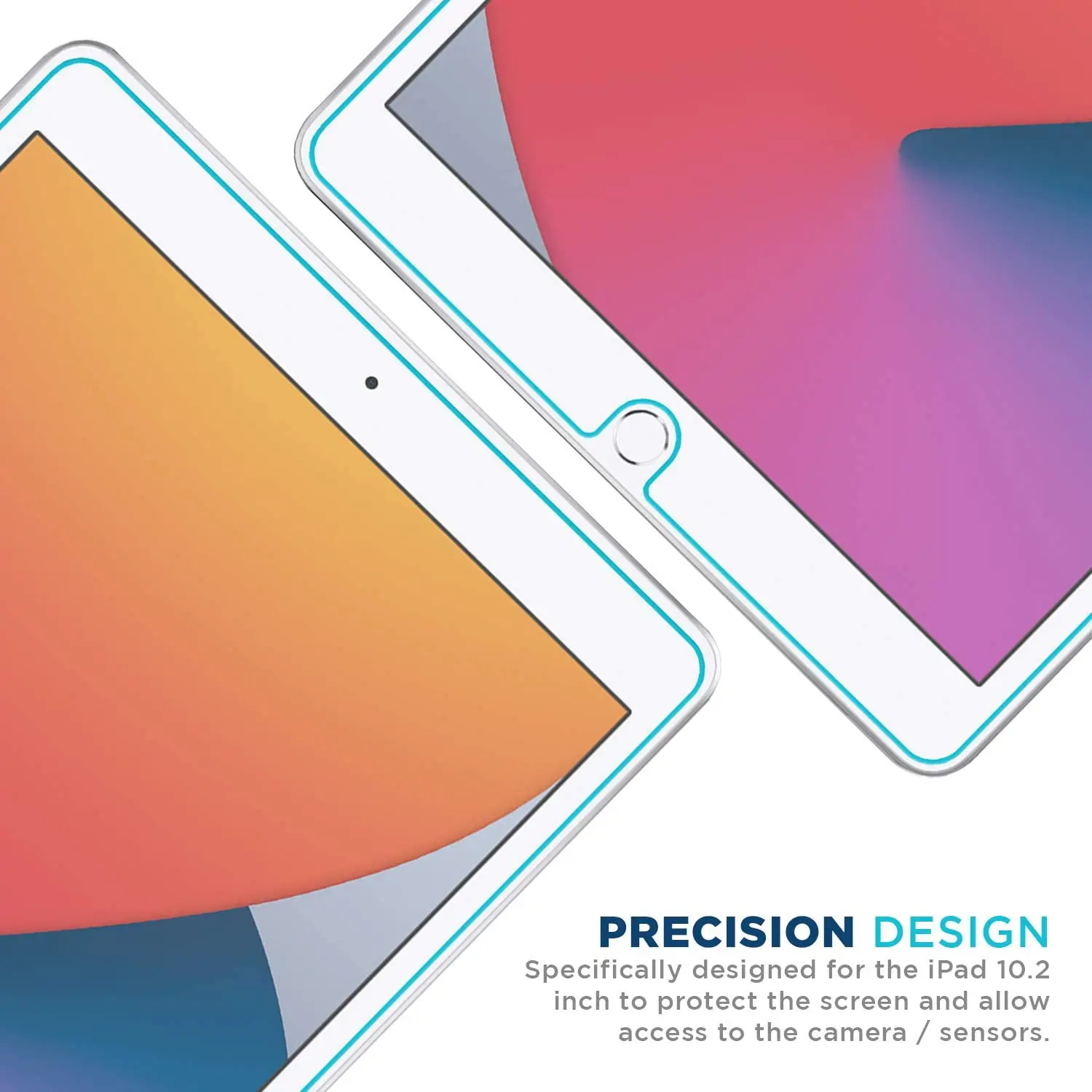 For Apple iPad 2020 8th 10.2 inch - Tempered Glass Screen Protector Cover Explosion-Proof Tablet Screen Film