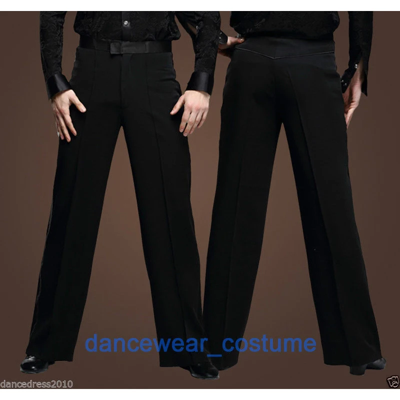 New Professional Ballroom Latin Dance Pants Men Boy Party Jazz Tango Latin Modern Competition Practise Salsa Pants Trousers