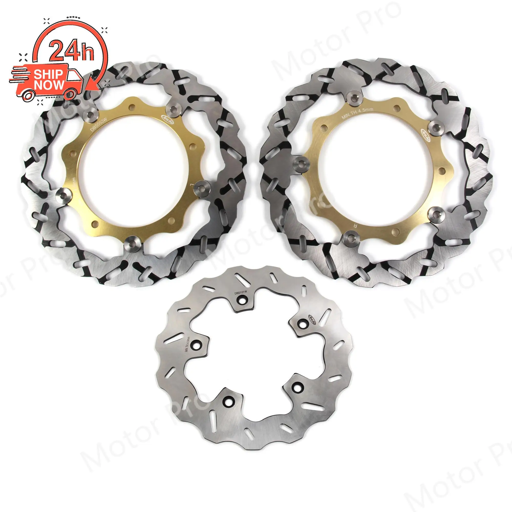 Motorcycle Aluminum Front Rear Brake Disc Disk Rotor Kit For Yamaha XP T-MAX TMAX 530 ABS 2012 2013 2014 2015