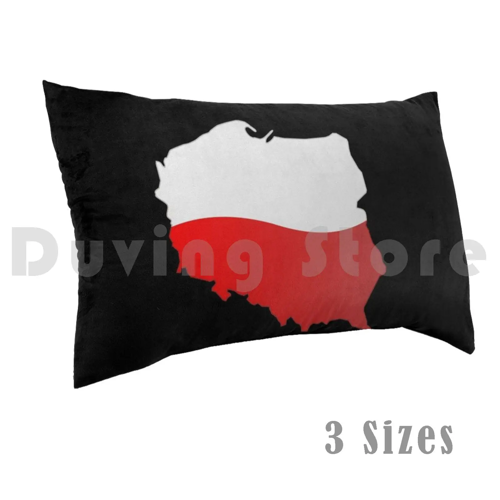 Poland Flag MapPillow case Poland Flag Map