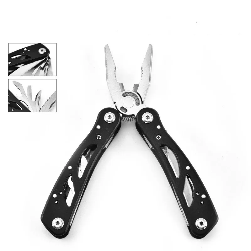 Imagem -02 - Ferramenta de Mão Chave de Fenda Mini Portátil Inoxidável Multitool Dobrável Bolso Faca Alicate Ferramentas ao ar Livre