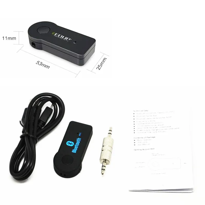 Car Aux Bluetooth Adapter Wireless 3.5mm Audio Receiver for volvo v70 golf 5 ford ford mondeo mk4 lexus is250 vw polo