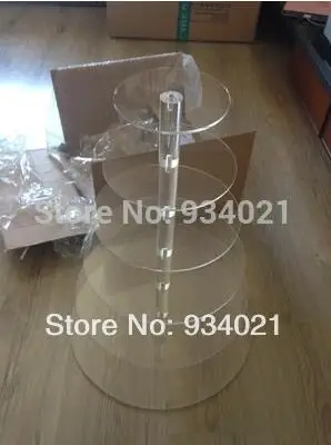 

Acrylic cake tower 6 Tier Round Cup Cake Acrylic Stand party decoration