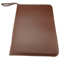 Elegant Fountain Pen & Rollerball Pen Bag Pencil Case Available For 48 Pens Brown Leather Pen Holder & Pouch Supplies