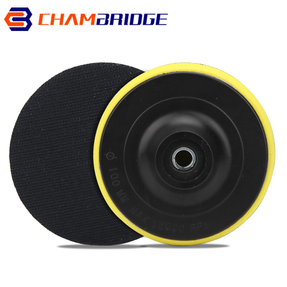 Chà Nhám Đĩa Lưng Miếng Lót 3/4/5/6/7 Inch Móc Vòng Máy Xay Đánh Bóng Buffing Pad Tự keo Đánh Bóng Cho Máy Xay Xe Máy Đánh Bóng