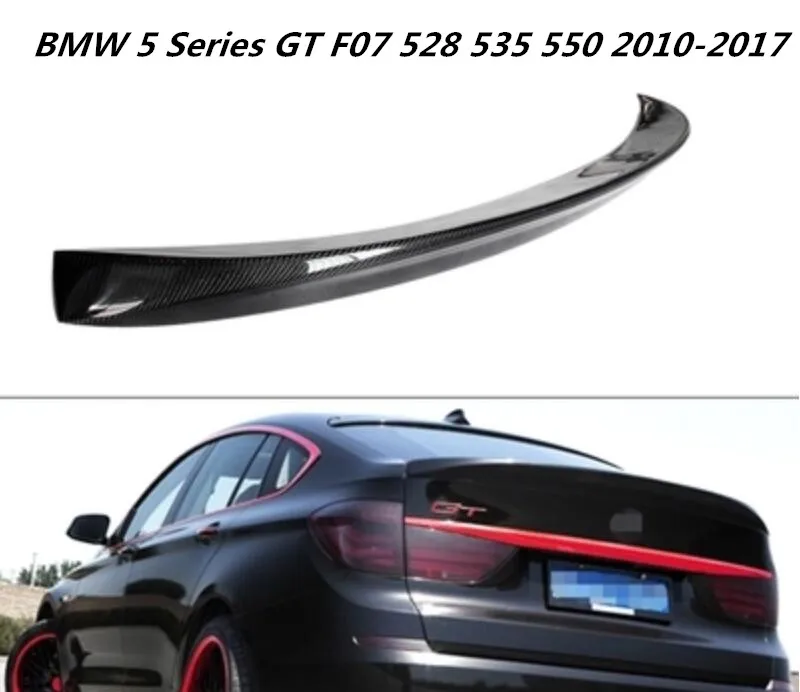 100%Carbon Fiber Car Rear Wing Trunk Lip Spoilers Fits For BMW 5 Series GT F07 528 535 550 2010-2017