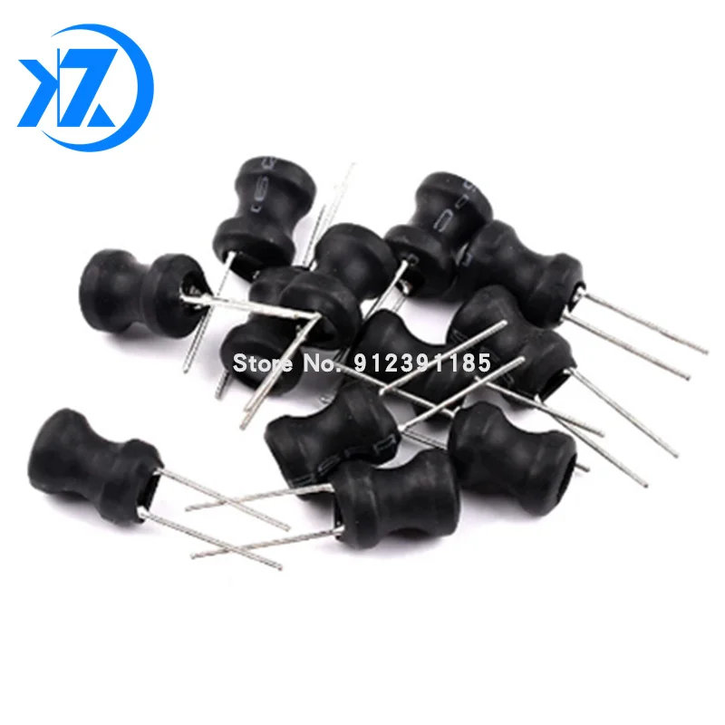 10pcs 0912 9*12mm I-shape Power Inductor Inductance Copper Coil 6.8 22 33 47 68 100 150 220 330 470 uH 1 2.2 3.3 4.7 10 mH