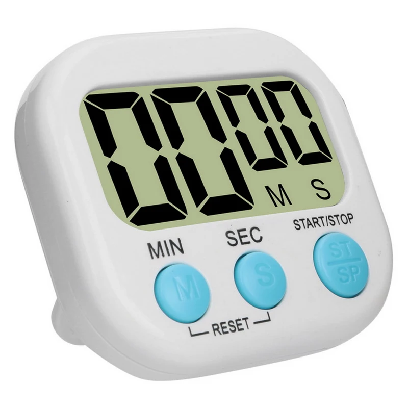 Digital Kitchen Timer Big Digits Loud Alarm Magnetic Backing Stand Large LCD Display Cooking Baking Stopwatch Clock Dropshipping