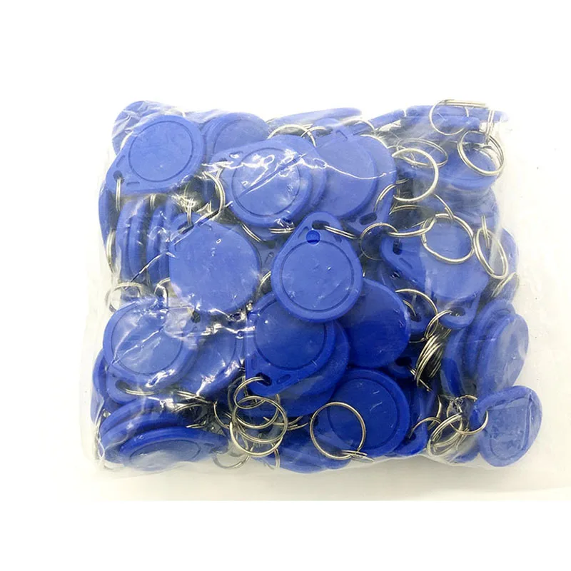 100pcs UID RFID Tag Keyfob for 1k s50 13.56MHz Writable Block 0 HF ISO14443A Used to Copy Cards