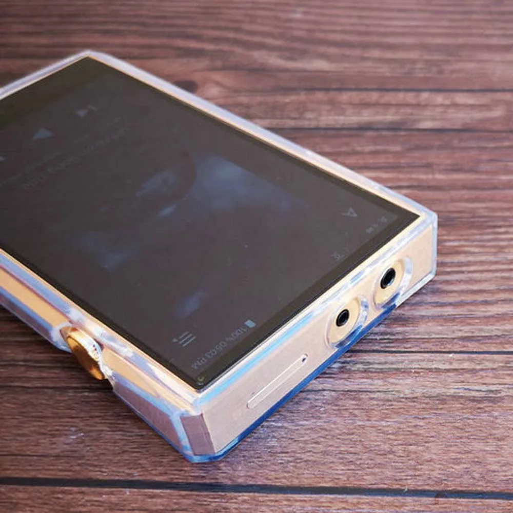 Мягкий прозрачный защитный чехол из ТПУ для iRiver Astell & Kern SP1000 с защитой переднего экрана из закаленного стекла