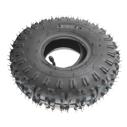 4.10-4 410-4 4.10/3.50-4 Tyre Tire + Inner Tube Replacement for Garden Rototiller Snow Blower Go Cart Kid Utility Carts ATV